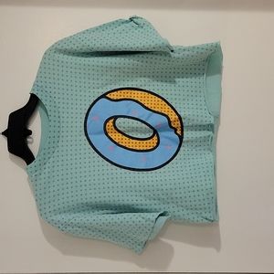 WOMENS OFWGKTA DIY CROPPED TSHIRT SIZE MEDIUM